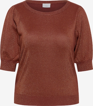 Pull-over 'KCRegitta' KAFFE CURVE en marron : devant