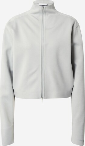 Calvin Klein Tepláková bunda - Sivá: predná strana