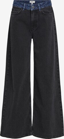 OBJECT Wide leg Jeans in Black: front