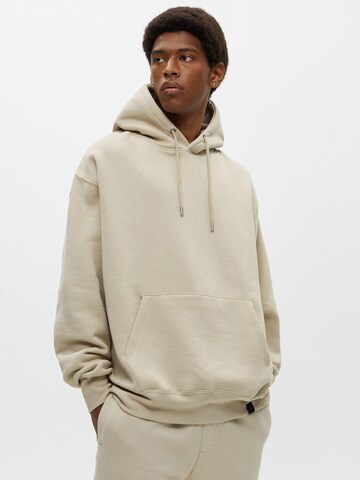 Pull&Bear Sweat suit in Beige: front