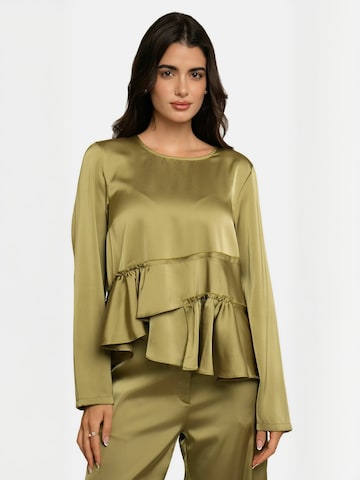 Liberte Essentiel - Top ' FIE ' en verde: frente