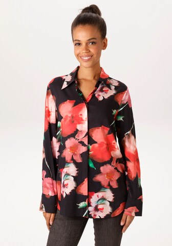 Aniston CASUAL Blouse in Black: front