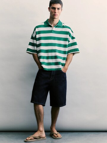 T-Shirt 'STWD' Pull&Bear en vert