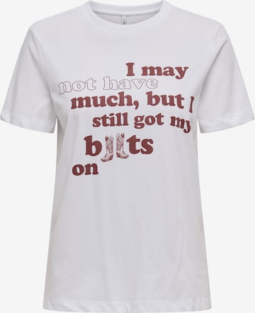 ONLY Shirt 'ONLKATE' in Wit: voorkant