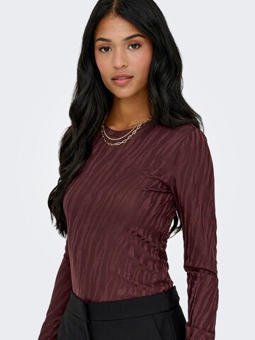 ONLY Koszulka 'ONLZELE' w kolorze brązowy