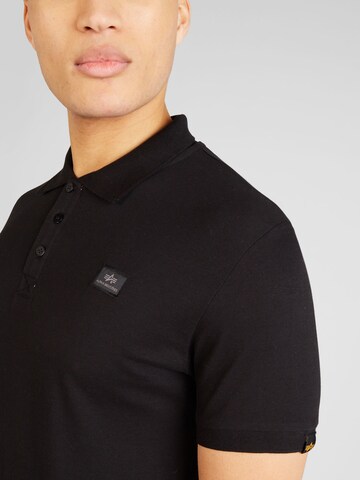 ALPHA INDUSTRIES Poloshirt in Schwarz