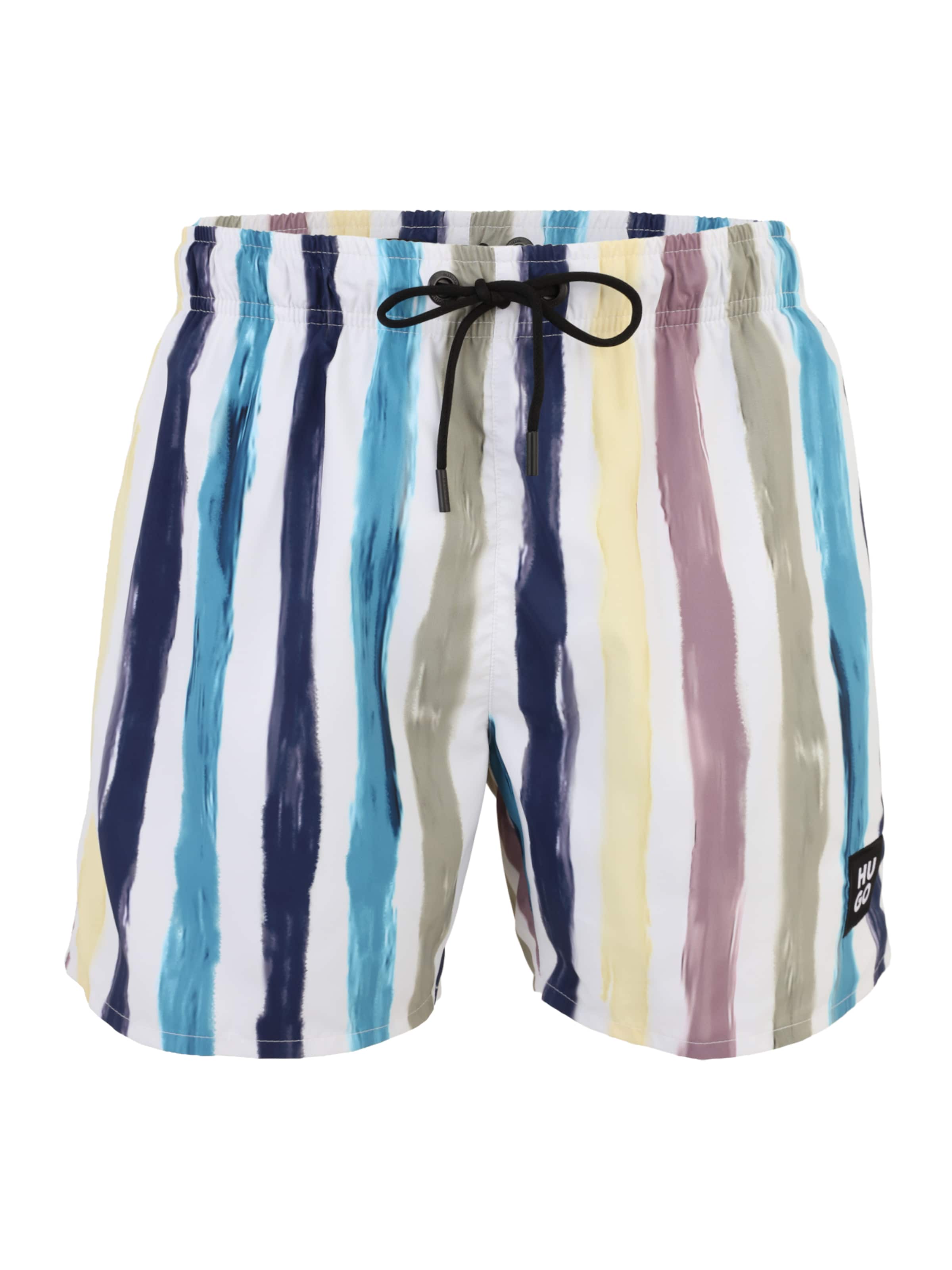 HUGO Rövid fürdőnadrágok 'DINO' - zöld: elől