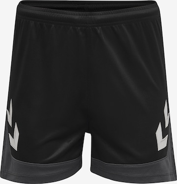 Regular Pantalon de sport 'Lead' Hummel en noir : devant