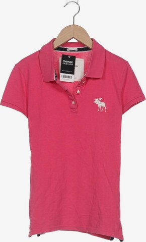 Abercrombie & Fitch Poloshirt M in Pink: predná strana
