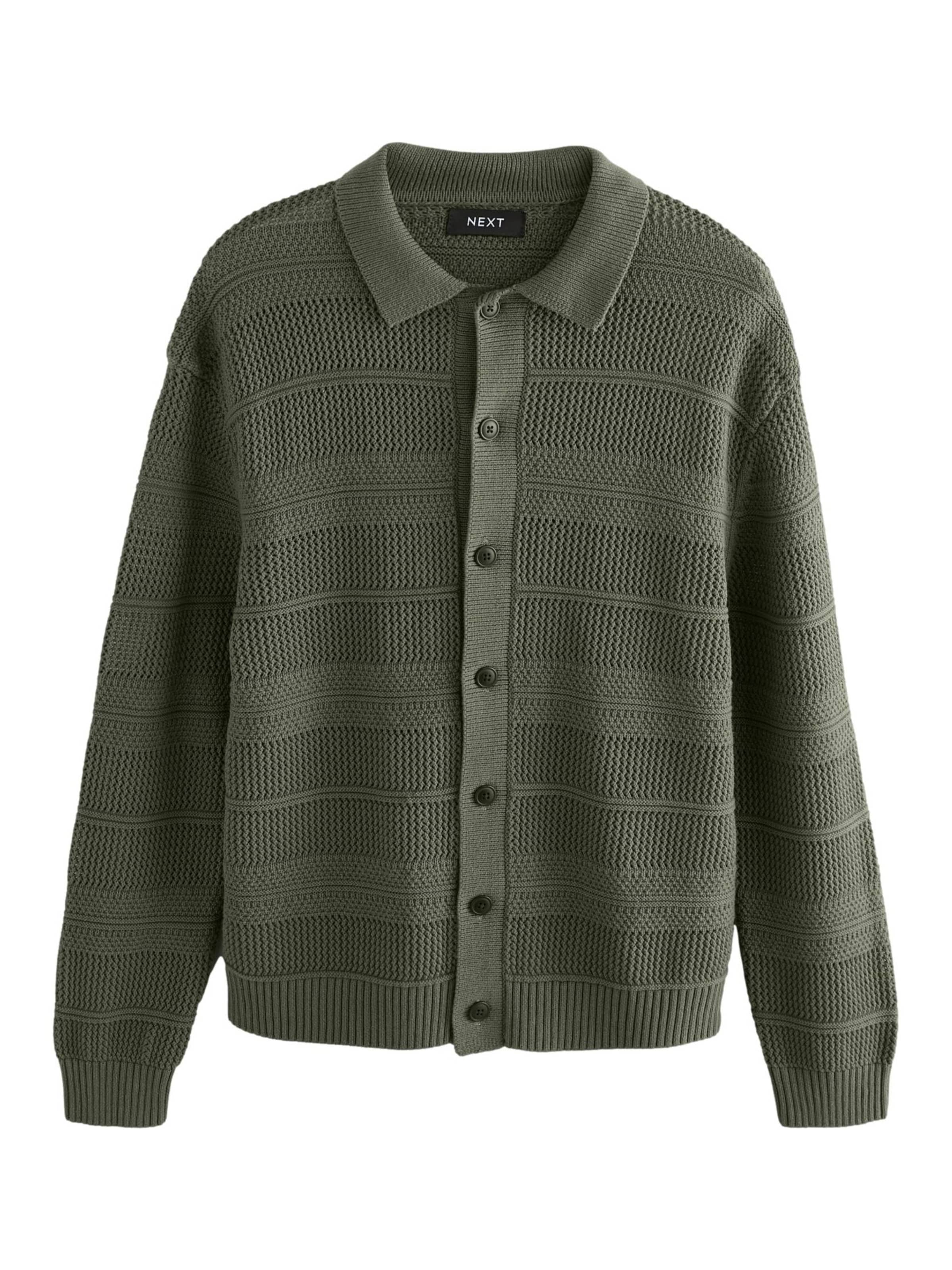 Next - Casaco de malha em verde: frente