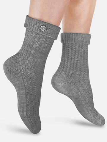 normani - Calcetines tradicionales en gris: frente