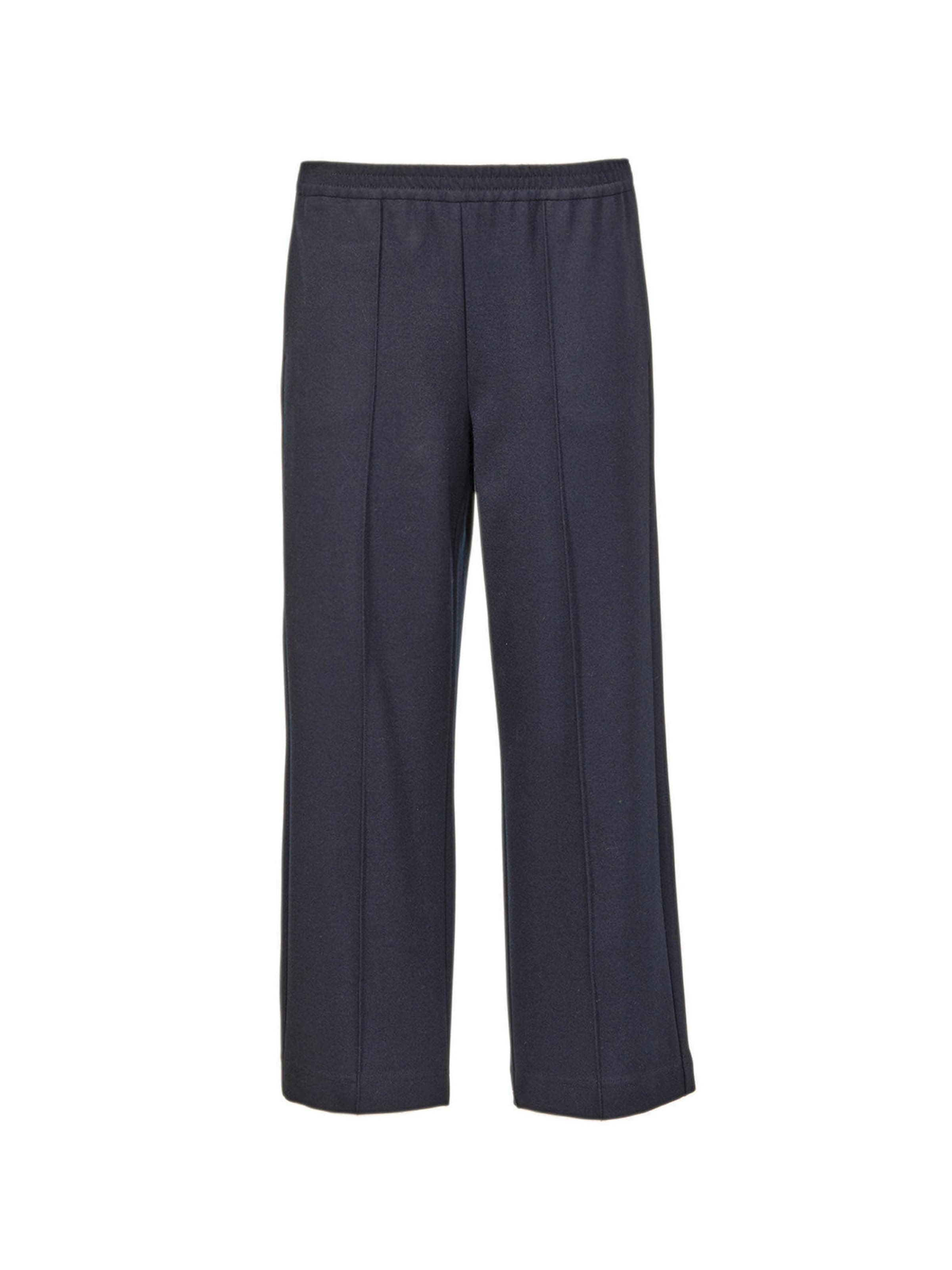 Goldner Wide leg Pantalon in Blauw: voorkant