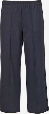 Goldner Wide leg Trousers with creases in Blue: front