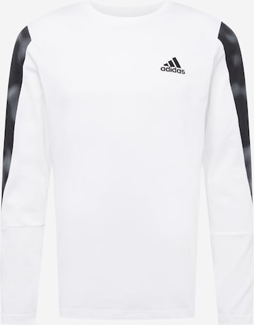 ADIDAS SPORTSWEAR Funkcionalna majica 'Essentials Camo Print' | bela barva: sprednja stran