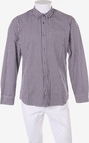 Jules Button Up Shirt in M in Blue: front