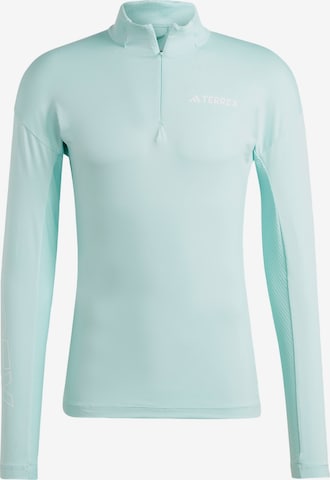 ADIDAS TERREX Performance Shirt ' Xperior' in Blue: front