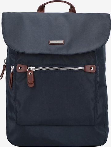 TOM TAILOR Rucksack 'Rina' in Blau: predná strana