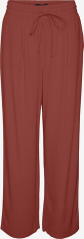 VERO MODA Loose fit Pleat-Front Pants 'JESMILO' in Red: front