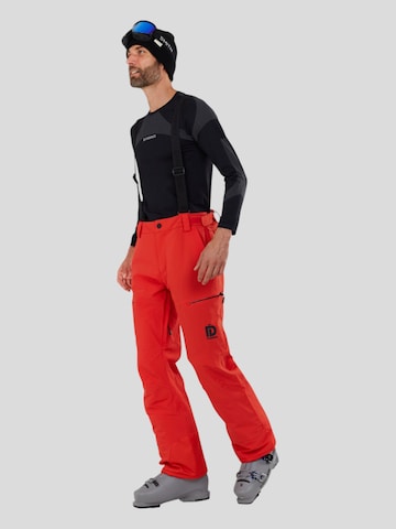 Fundango Regular Lange Skihose 'Teak' in Rot