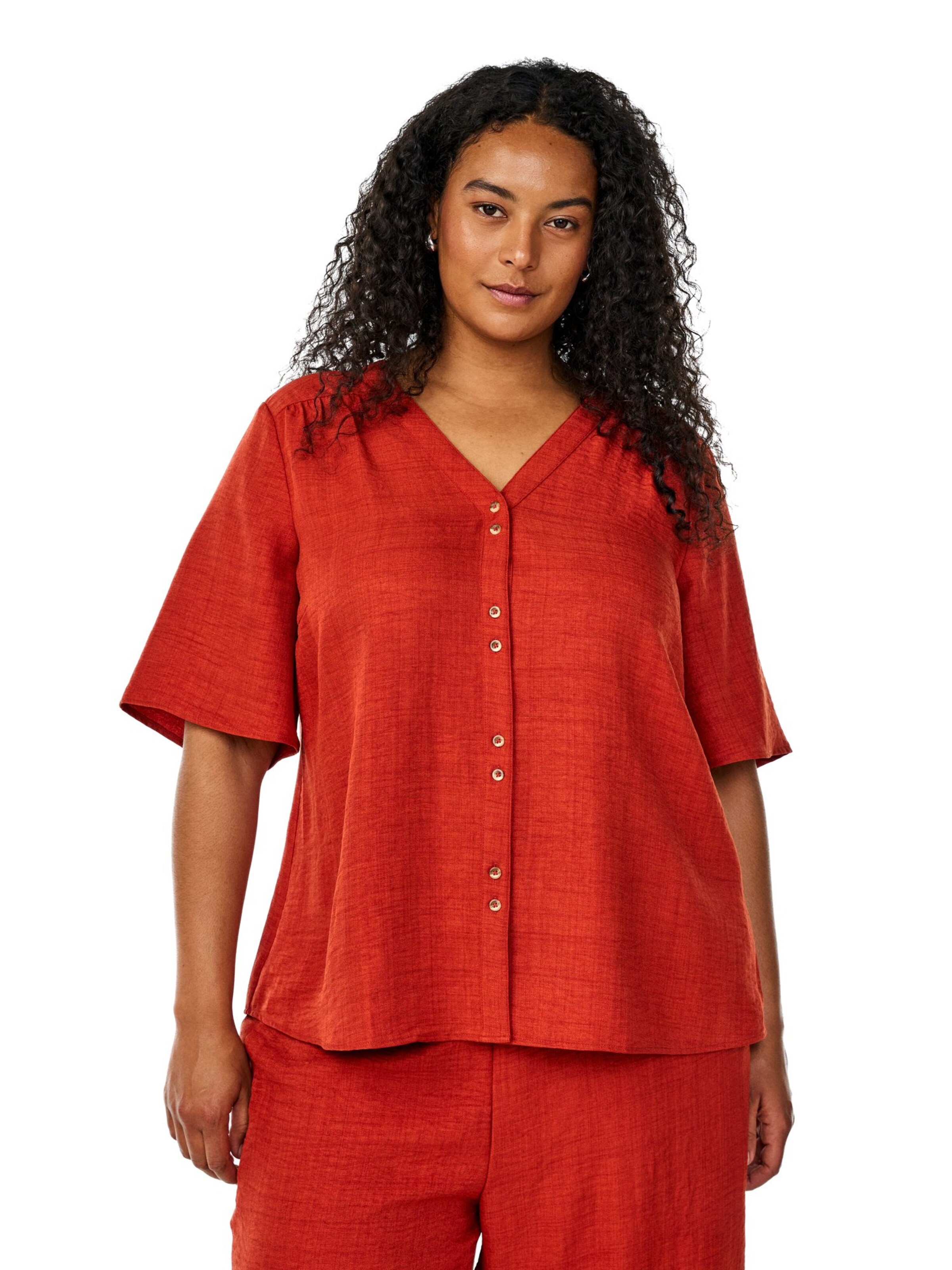 Zizzi Blúzka 'Caalabama' - Červená: predná strana