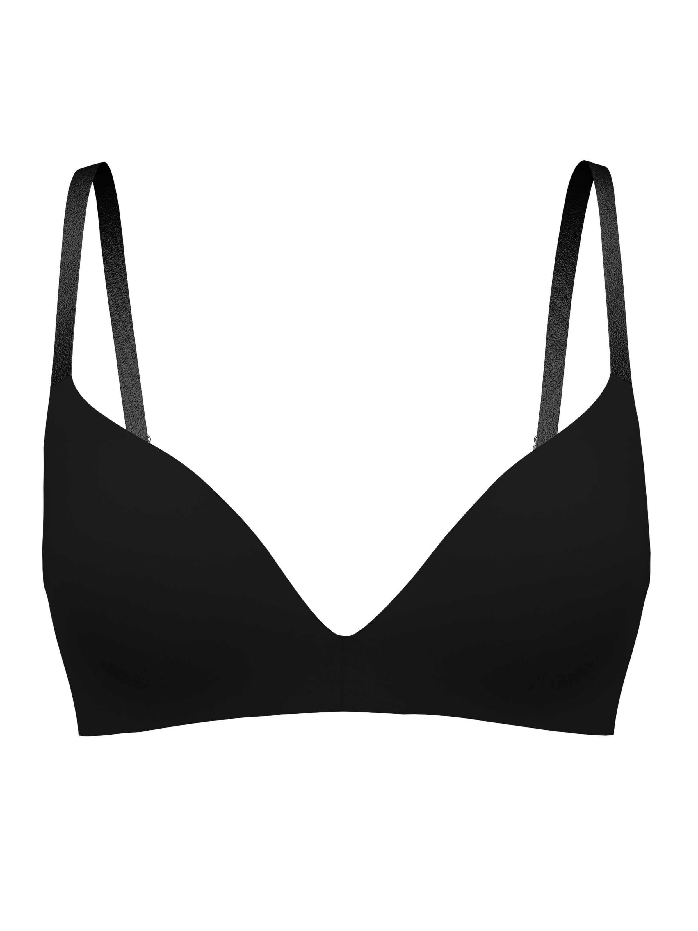 CALIDA Bralette Bra 'Sleek Skin' in Black: front