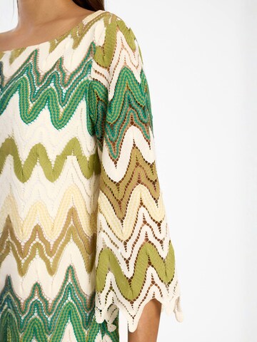 Ana Alcazar Gebreide jurk 'Dimah' in Groen