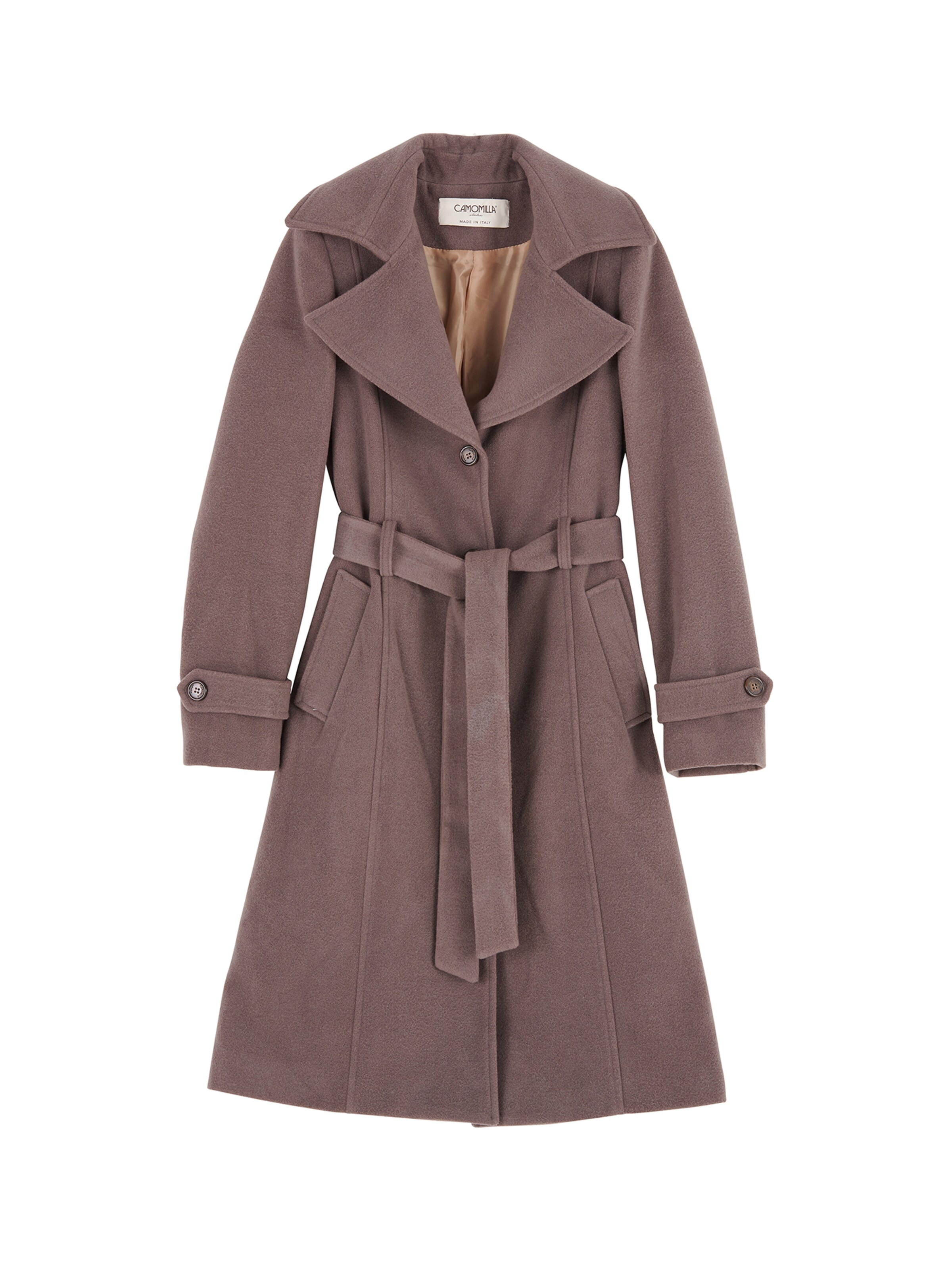 Cappotto invernale di Camomilla Italia in beige: frontale