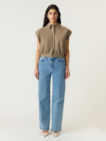 YAS Blouse 'TIMBER' in Bruin