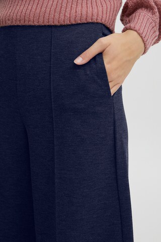 ICHI Wide leg Pants 'KATE' in Blue