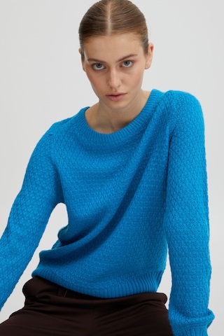 ICHI Strickpullover 'ODANSA' in Blau