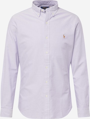 Polo Ralph Lauren - Ajuste estrecho Camisa en lila: frente