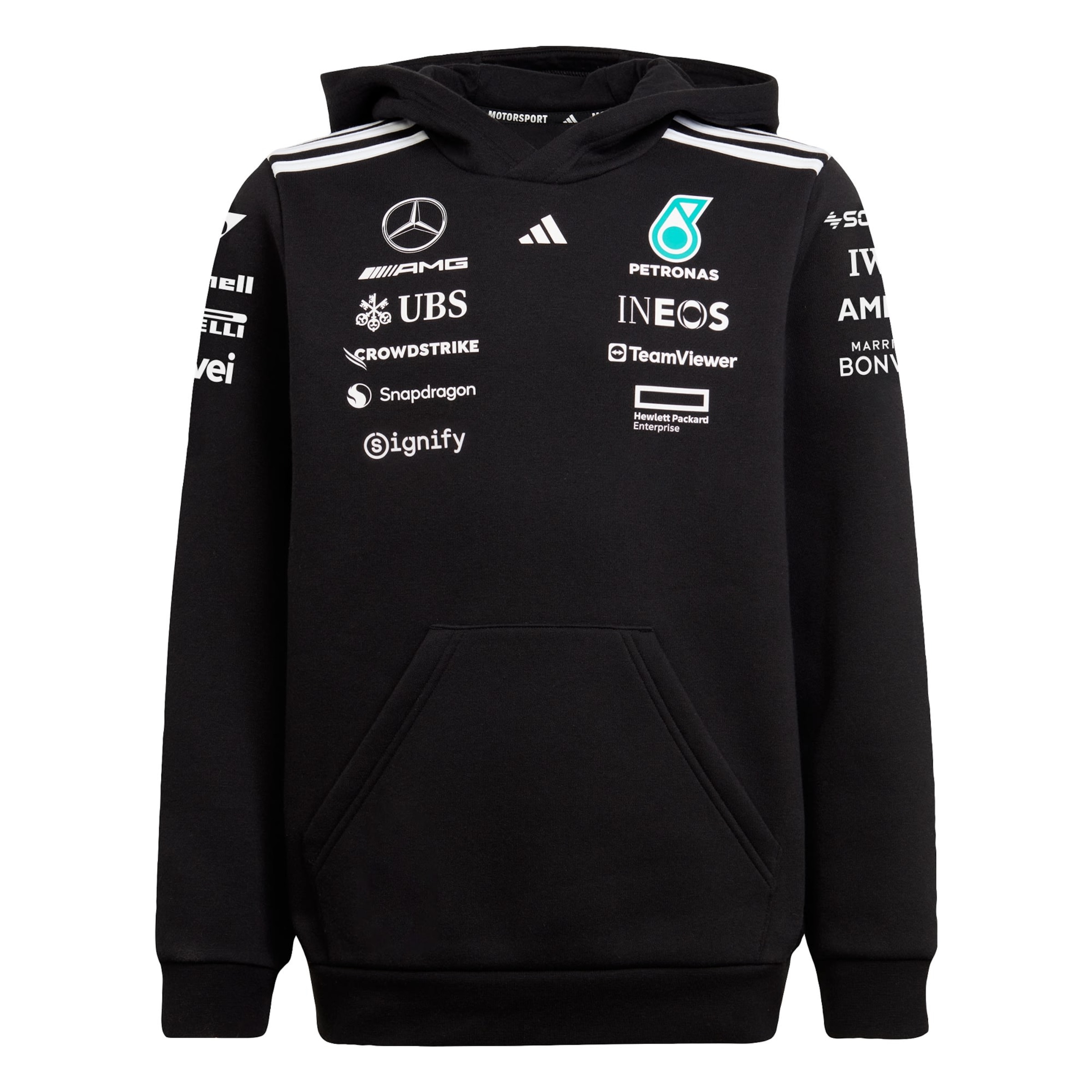 ADIDAS PERFORMANCE - Camiseta deportiva 'Mercedes - AMG Petronas Formula One Team' en negro: frente