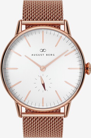 August Berg Analog Watch 'Serenity' in Silver: front