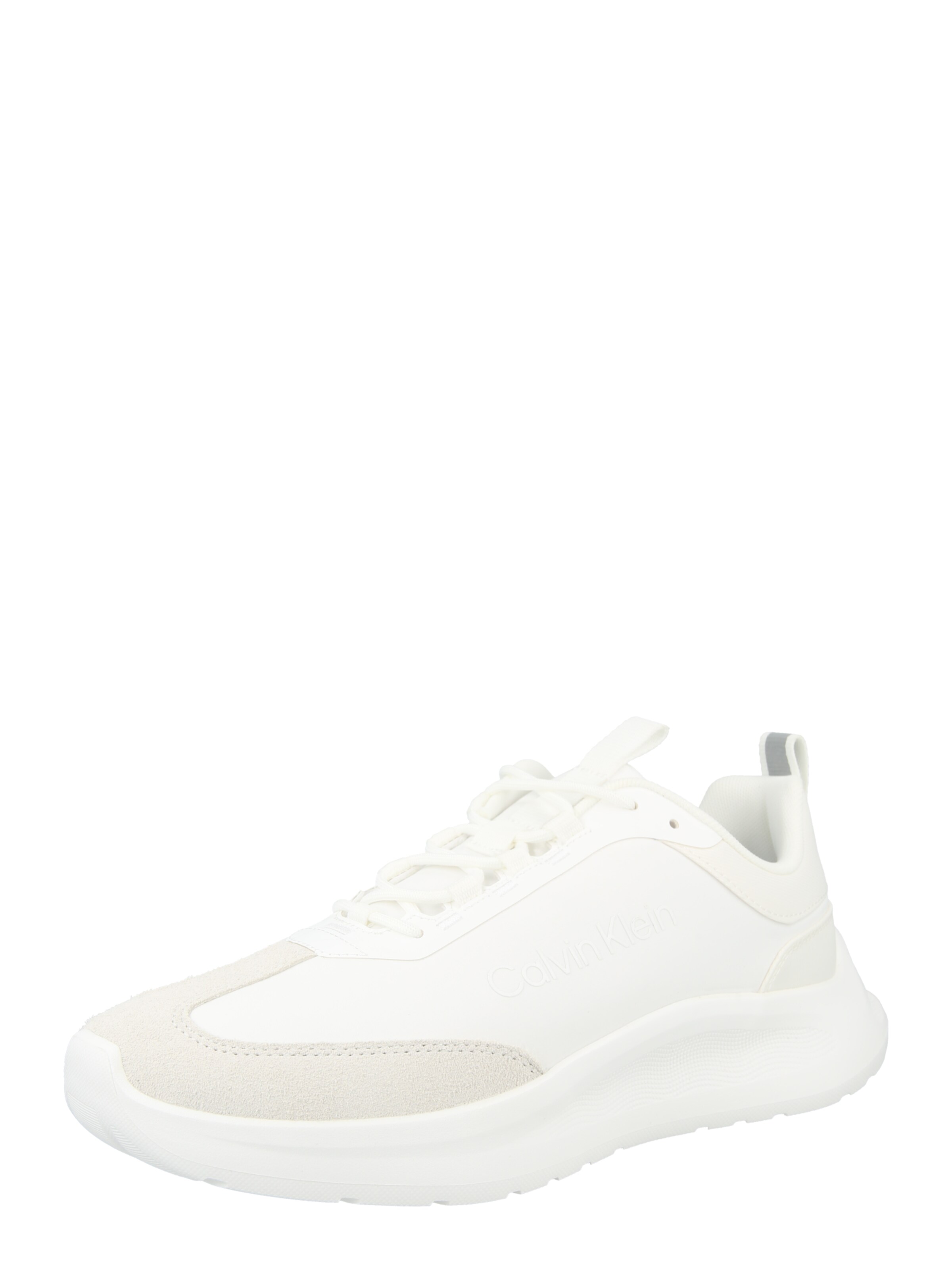 Baskets basses Calvin Klein en blanc : devant