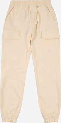 Calvin Klein Jeans Штаны 'ESSENTIAL' в Бежевый: спереди