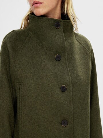 SELECTED FEMME Between-Seasons Coat in Green