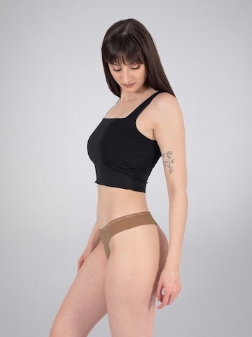 LEAFLETIC Slip 'Leafletic Mid Rise Brazilian' i brun