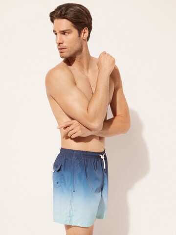 CALZEDONIA Regular Swim Trunks in Blue: front