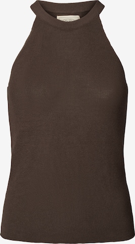 Gai+Lisva Neuletoppi 'Lulu' värissä ruskea: etupuoli