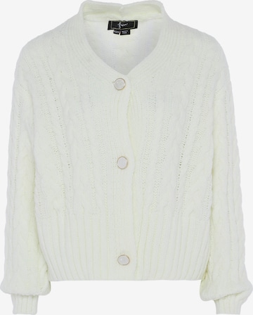 Cardigan faina en blanc : devant