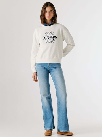 Pepe Jeans Sweatshirt 'MAAT' i vit