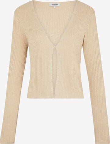 Morgan Gebreid vest in Beige: voorkant