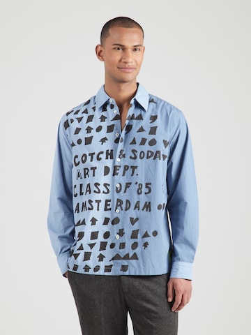 Comfort Fit Cămașă de la SCOTCH & SODA pe albastru: față