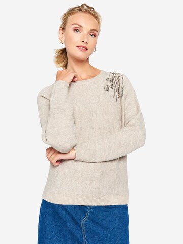LolaLiza Pullover in Beige: Vorderseite