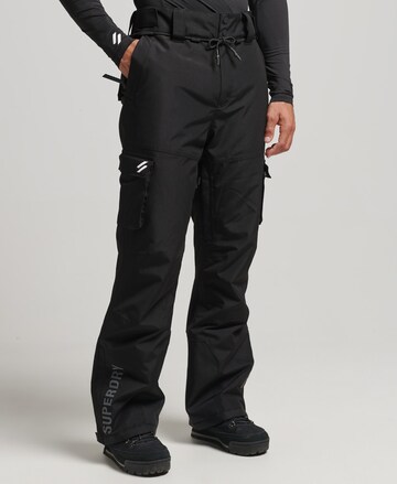 Superdry Regular Workout Pants 'ULTIMATE RESCUE' in Black: front