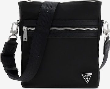GUESSTorba preko ramena 'BERLIN' - crna boja: prednji dio