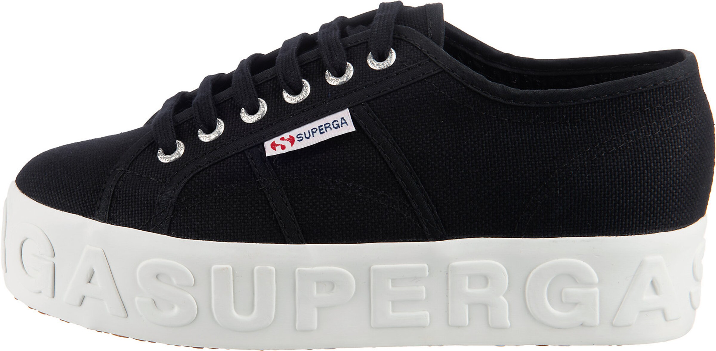 SUPERGA Sneaker in Schwarz