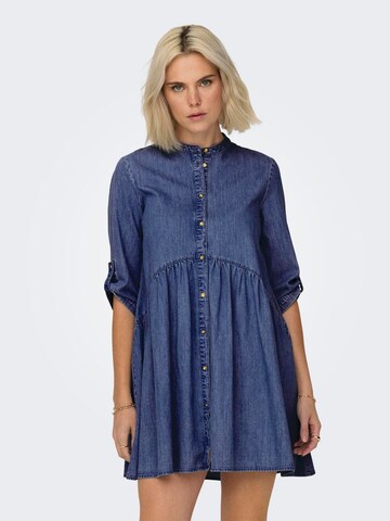 Robe-chemise 'CHICAGO' ONLY en bleu : devant