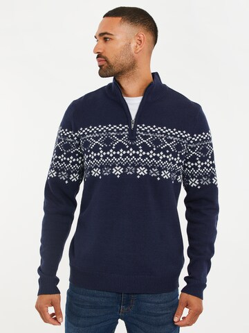 Threadbare Sweater 'Colorado' in Blue: front