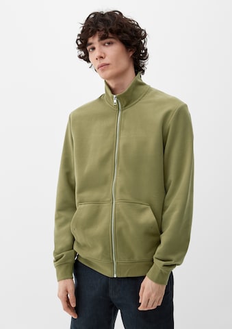 s.Oliver Zip-Up Hoodie in Green: front